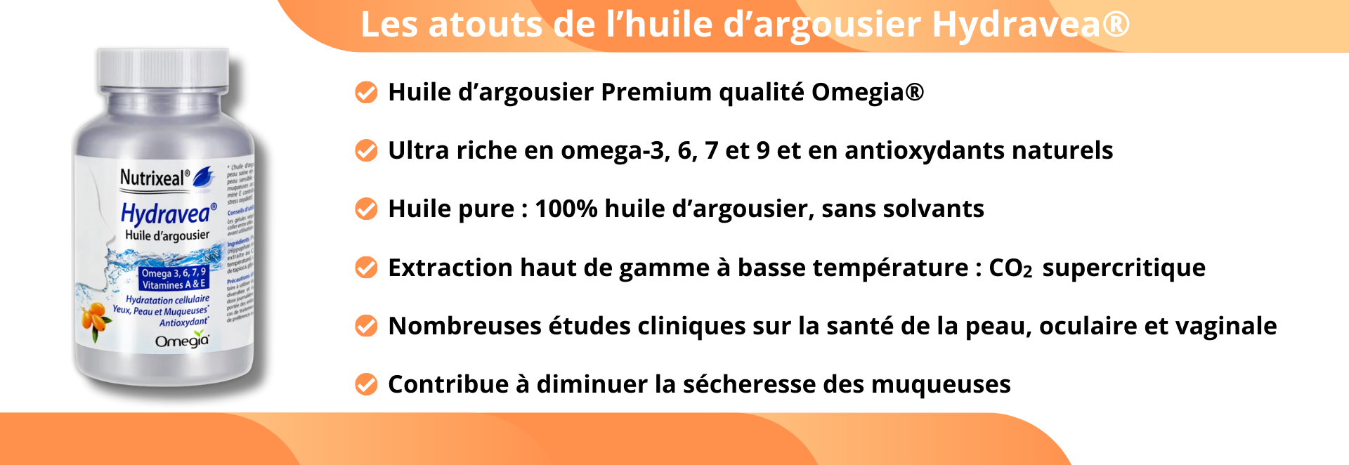 Atouts de notre huile d'argousier